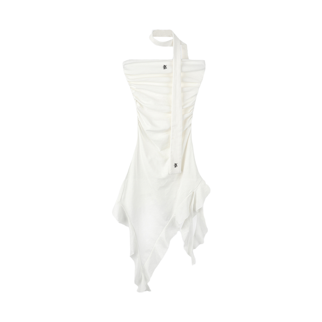 어반드레스 벨라 언발란스 러플 튜브탑 화이트(Avandress Bella Unbalance Ruffle Tube Top White) - 2