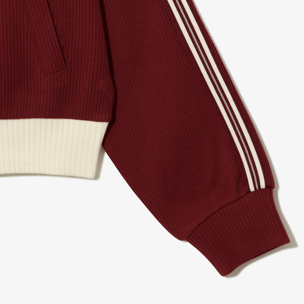 [6% 적립] 휠라 1911 여성 니트트랙 집업 다크 레드([6% 적립] FILA 1911 Women knit Track Zip-Up Dark Red) - 2