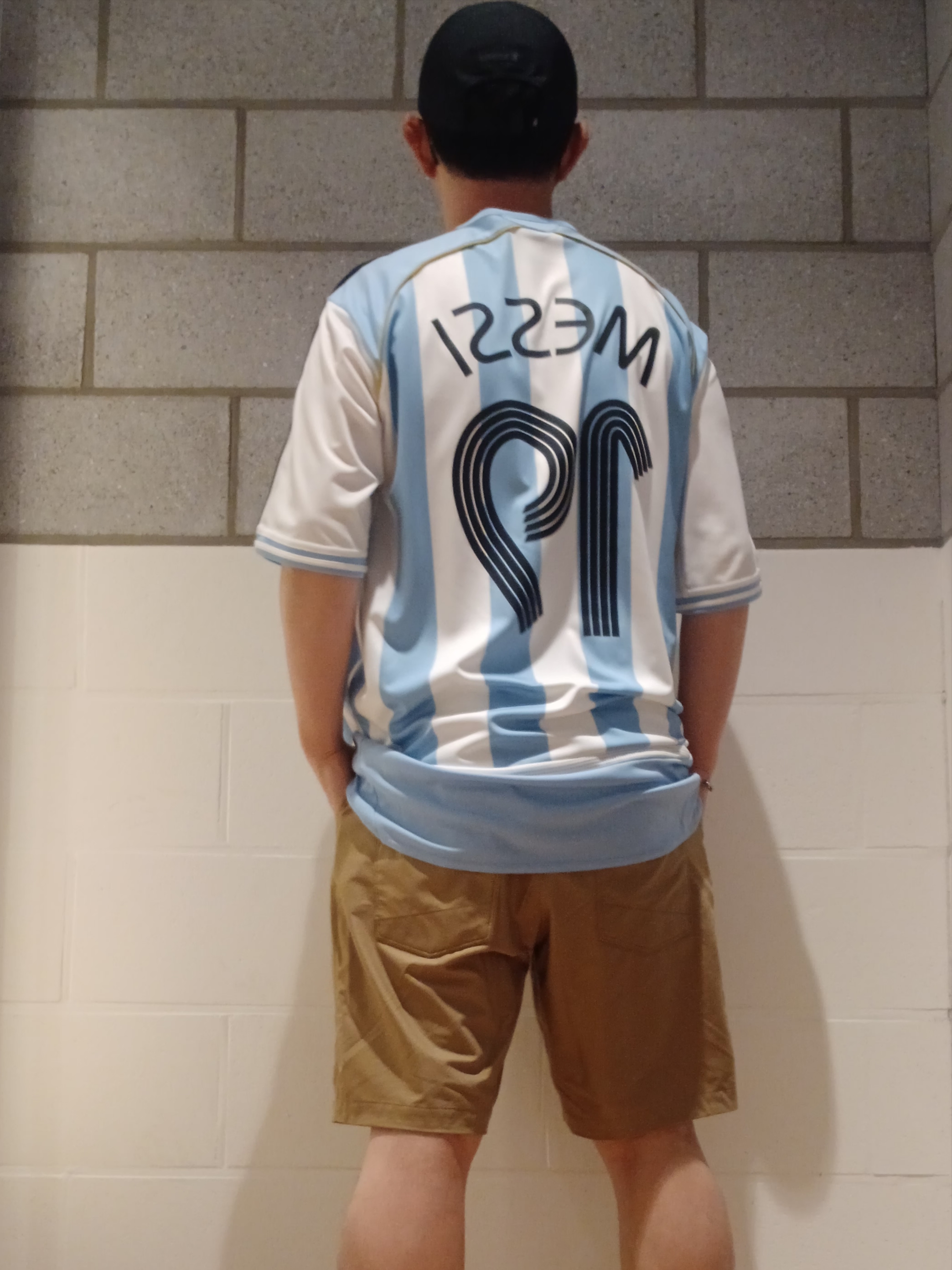 Adidas Argentina 2006 Home Jersey Messi White (Marking Ver.) - KR Sizing, Arc'teryx Kragg Cotton Short 9 Inch Canvas 착용 스타일 - 4