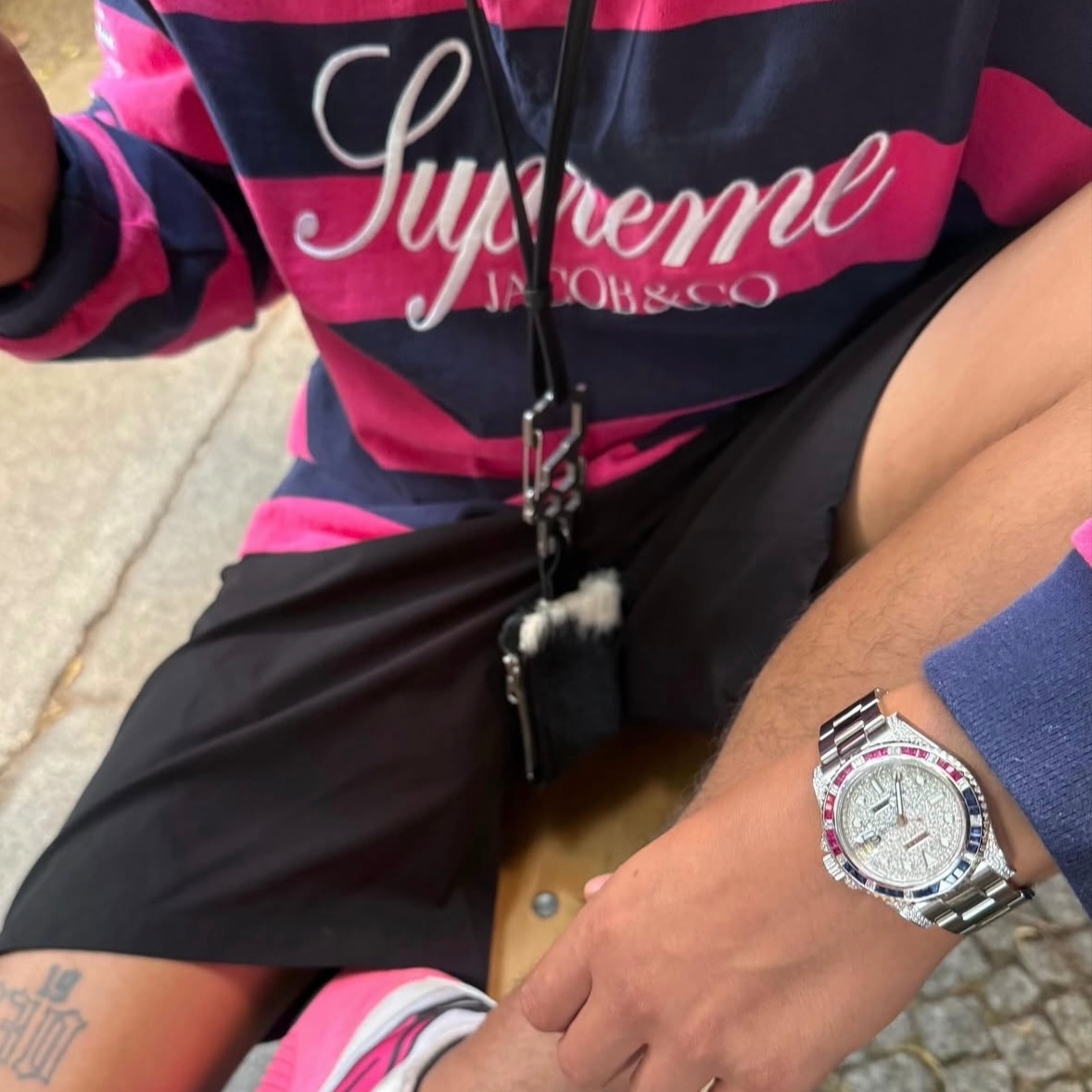Supreme x La Martina x Jacob & Co Rugby Stripe - 26SS 착용 스타일