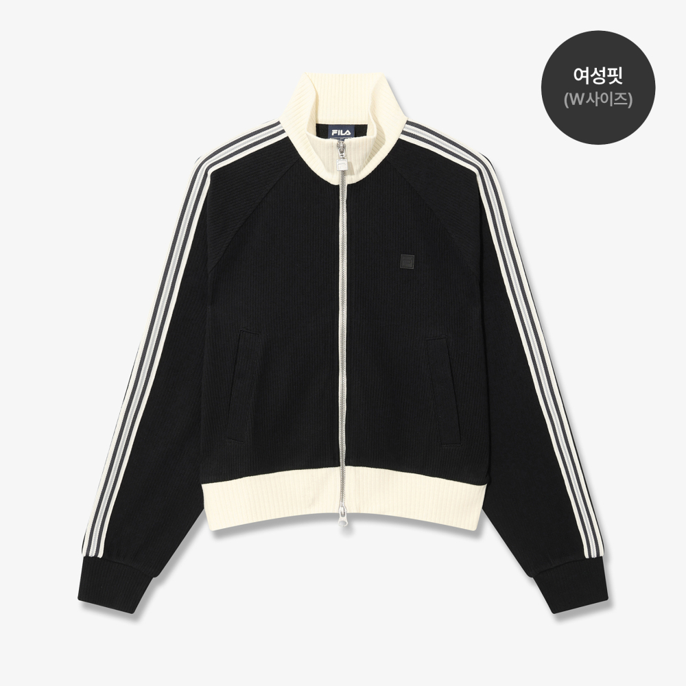 휠라 1911 니트 트랙 집업 블랙(FILA 1911 Knit Track Zip-up Black) - 4