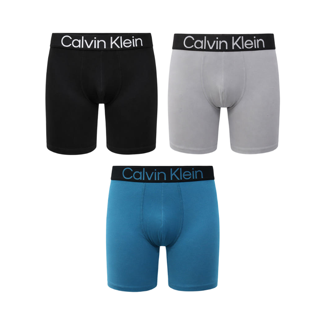 NP2608O425 Calvin Klein Microfiber Bold Logo 3-pack Boxer Briefs Black Grey