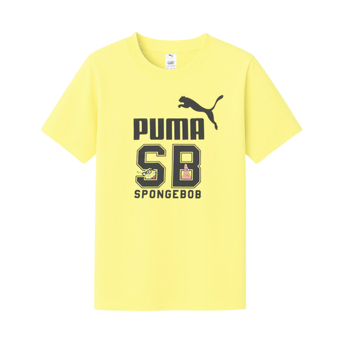 622212-39 (Kids) Puma x SpongeBob Graphic T-Shirt Lemon Melange