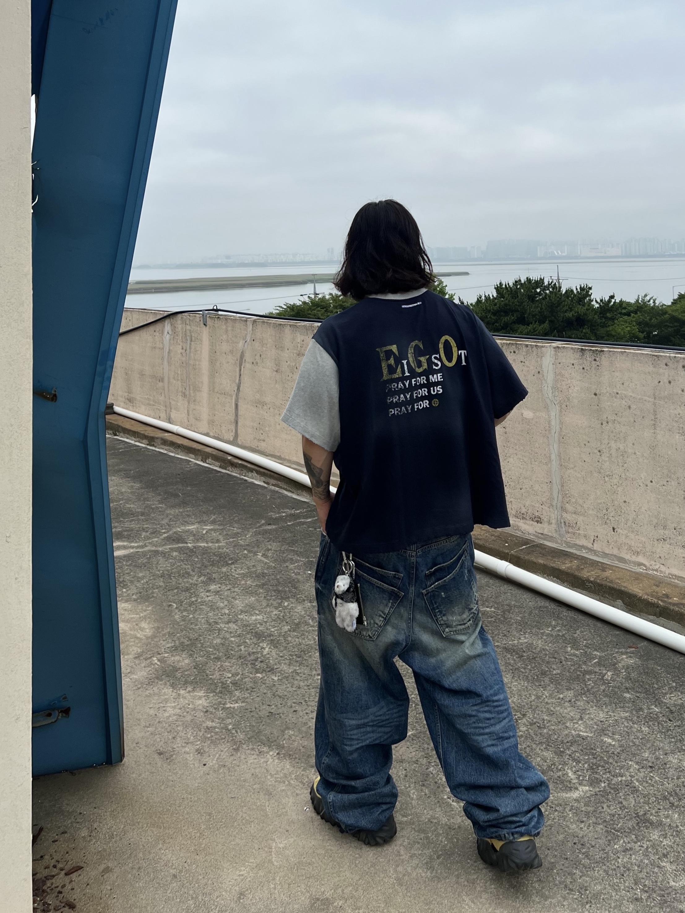 Nonnod Double Pocket Japanese Denim Mid Blue, Oakley Factory Team Suede Flesh Edge Boots Yellow 착용 스타일 - 8