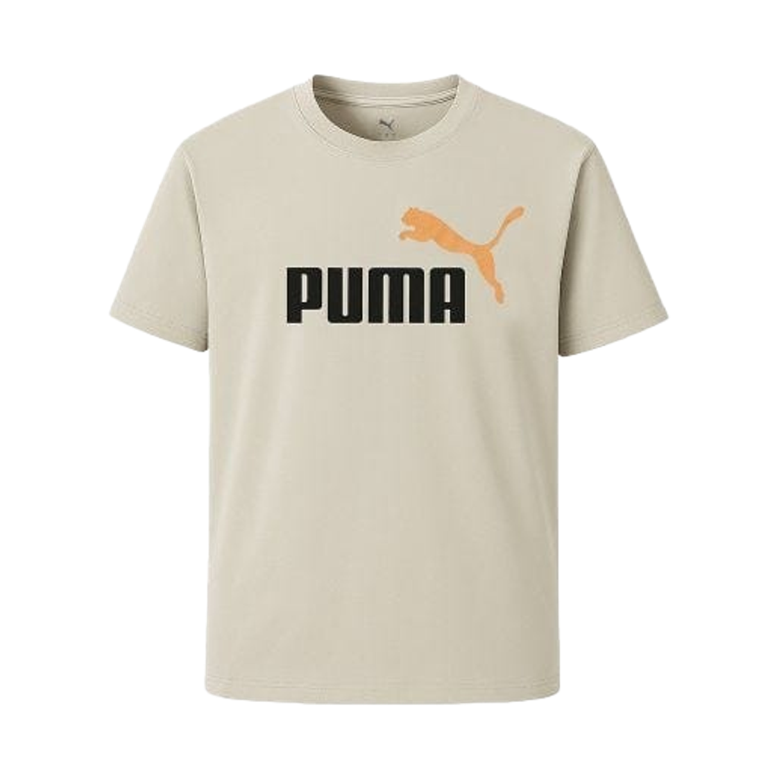 684708-87 Puma Essentials 2 Colour No.1 Logo T-Shirt Beige
