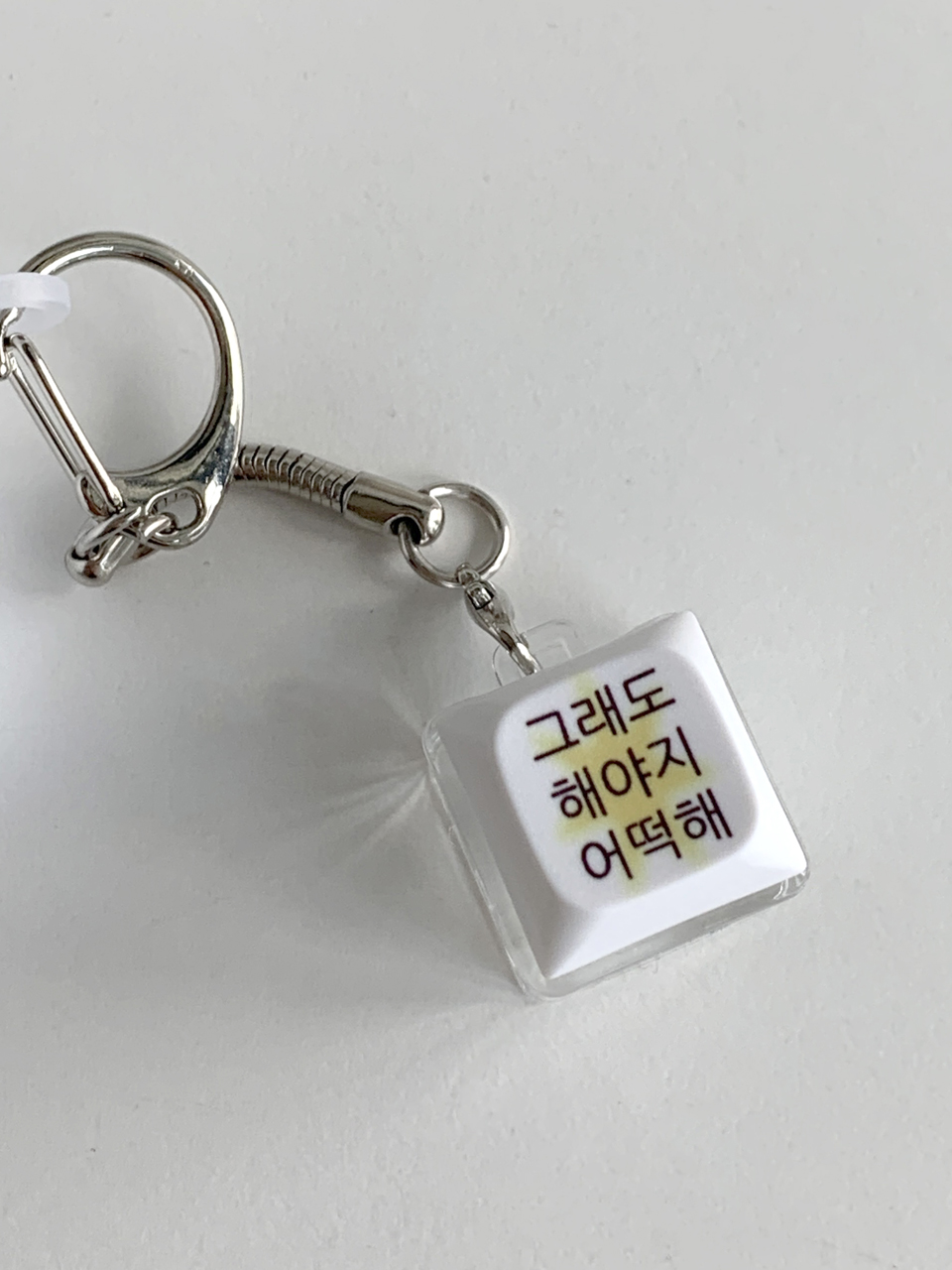 킵고잉 해야지 블루 옐로우 LED 키캡 키링(1구) - 2colors(Withsome Keep Going LED Keycap Keyring (Single Key) - 2colors) - 3