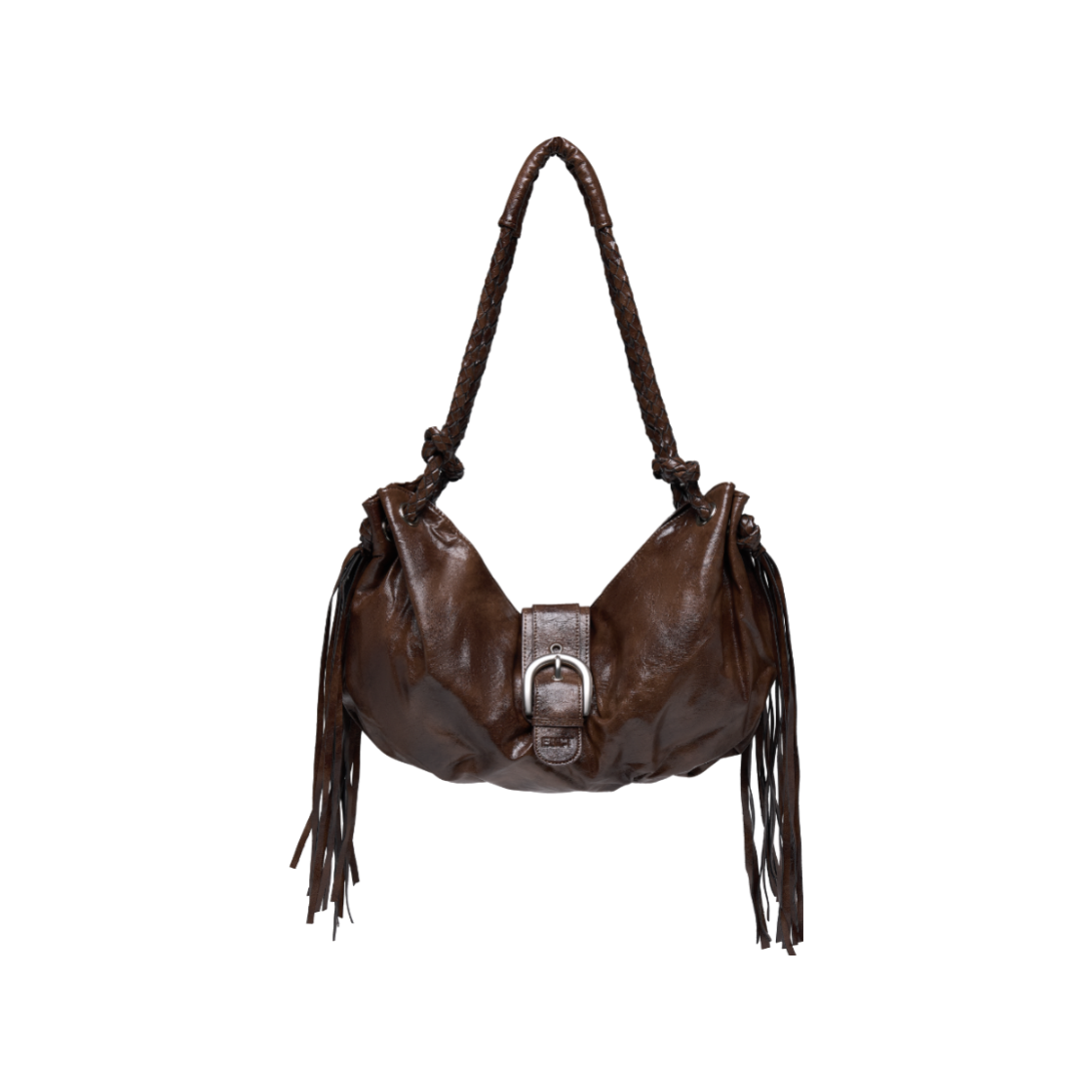 EUSSBG02 EUCT Belt Shirred Tassel Bag - Brown