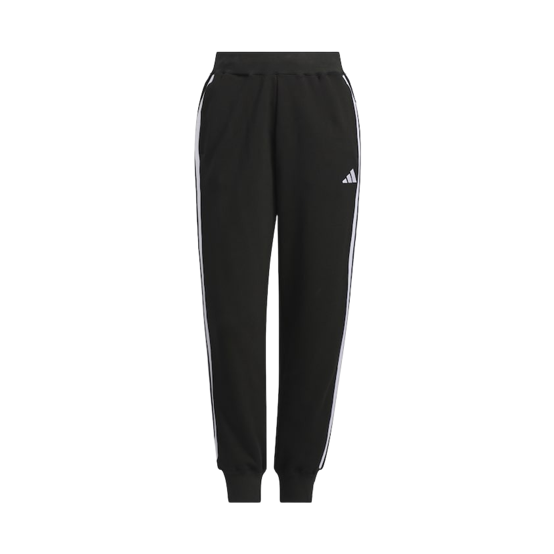 JW4491 (W) Adidas Essential+ 3S French Terry Tapered Pants Black - KR Sizing