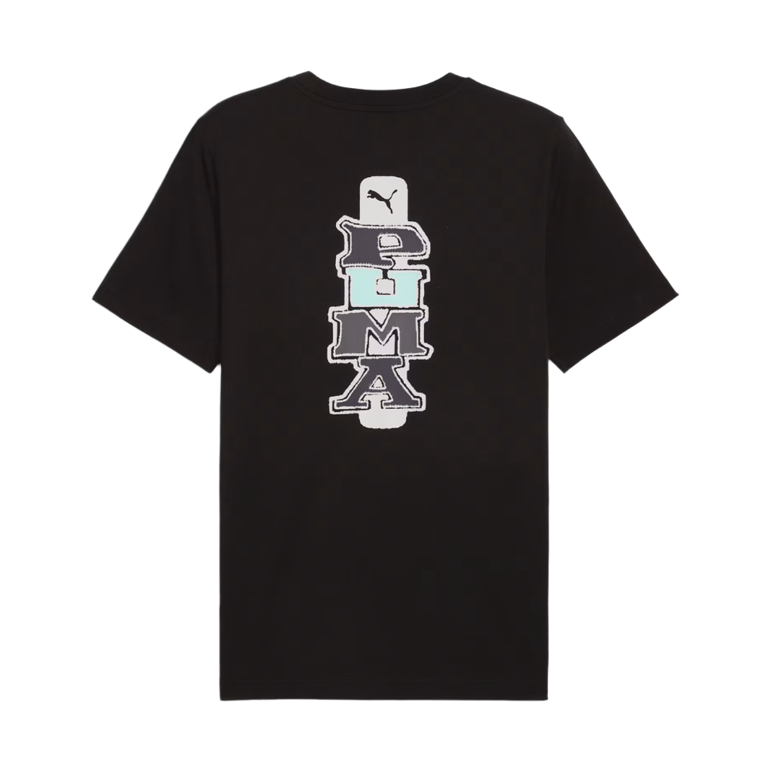 푸마 그래픽 백 티셔츠 블랙(Puma Graphic Back T-Shirt Black) - 2