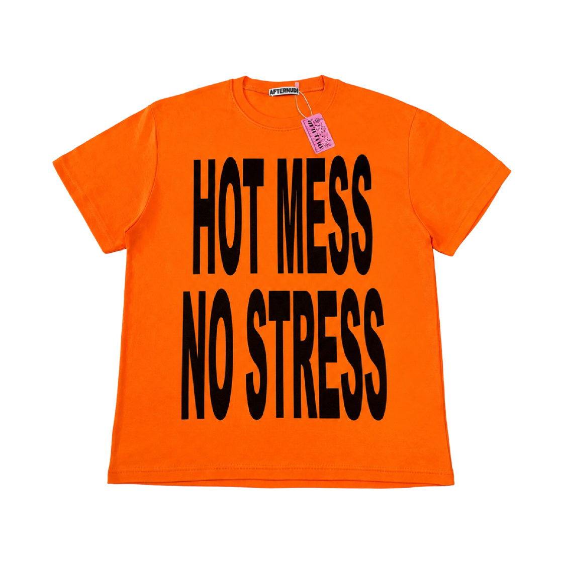 에프터누드 핫 메스 티 오렌지(Afternude Hot Mess Tee Orange)