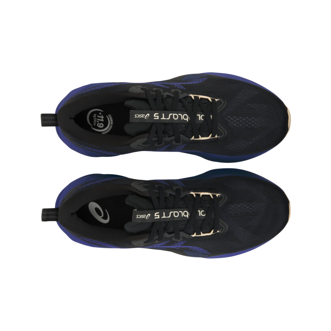 아식스 노바블라스트 5 블랙 코발트 버스트(Asics Novablast 5 Black Cobalt Burst) - 5