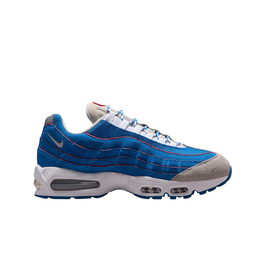 나이키 에어맥스 95 빅 버블 블루 사파이어 앤 액션 레드(Nike Air Max 95 Big Bubble Blue Sapphire and Action Red) - 1