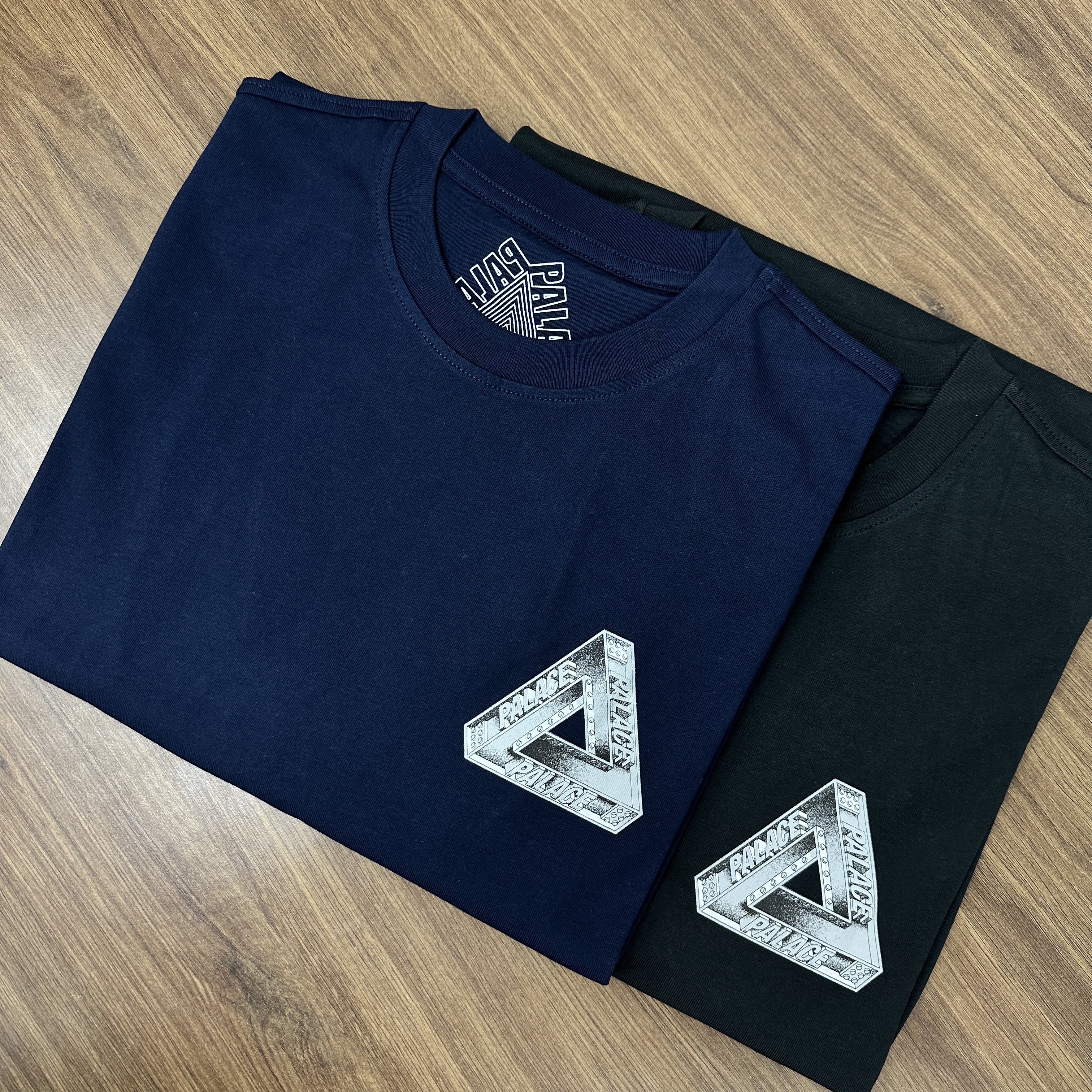 Palace Tri Girders T-Shirt Black - 26SS, Palace Tri Girders T-Shirt Navy - 26SS 착용 스타일 - 4