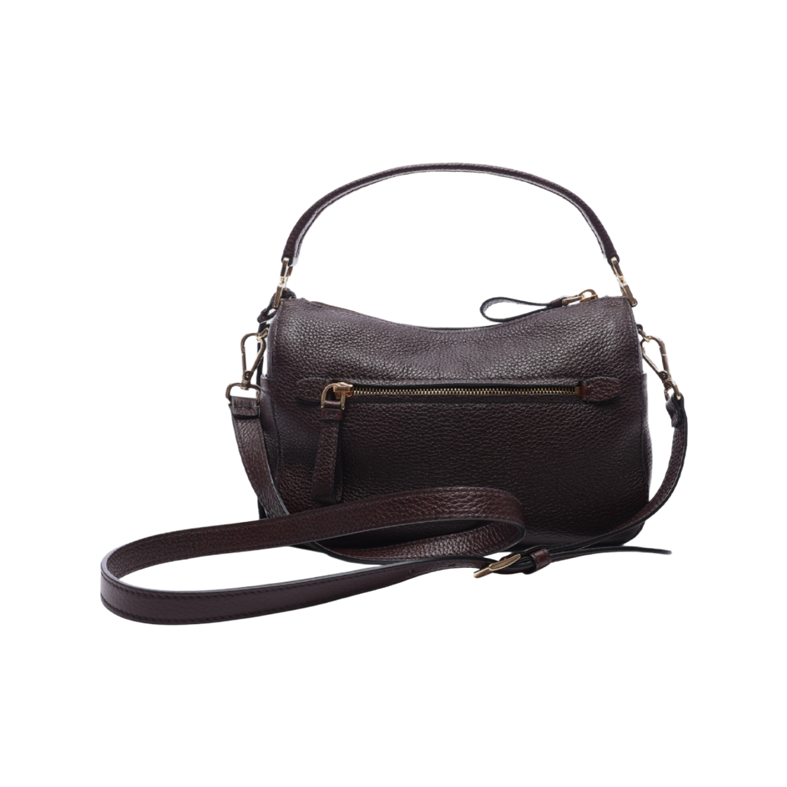 프라다 스몰 레더 백 다크 브라운(Prada Small Leather Bag Dark Brown) - 2