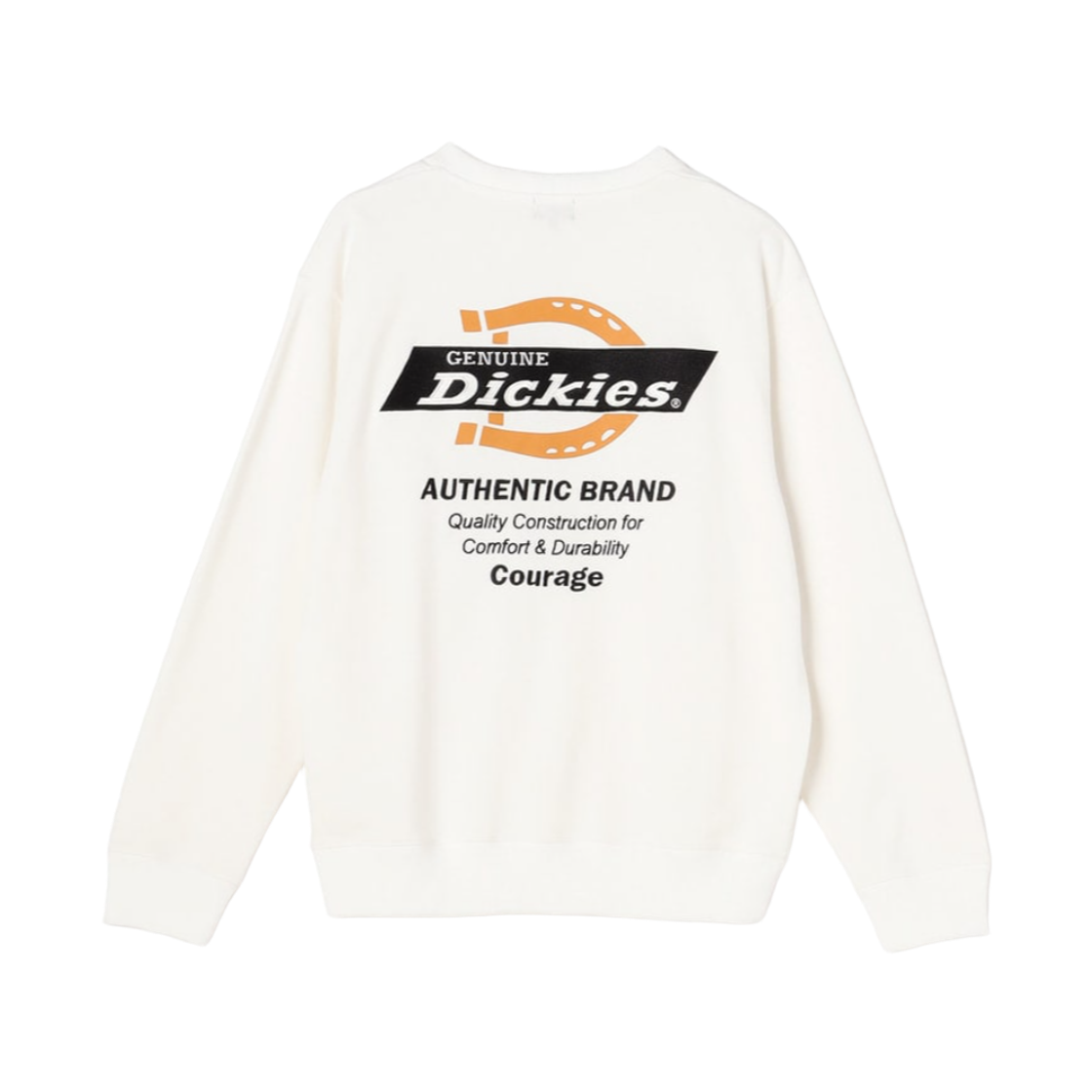 제뉴인 디키즈 플리스 백 프린트 스웨트셔츠 화이트(Genuine Dickies Fleece Back Print Sweatshirt White)