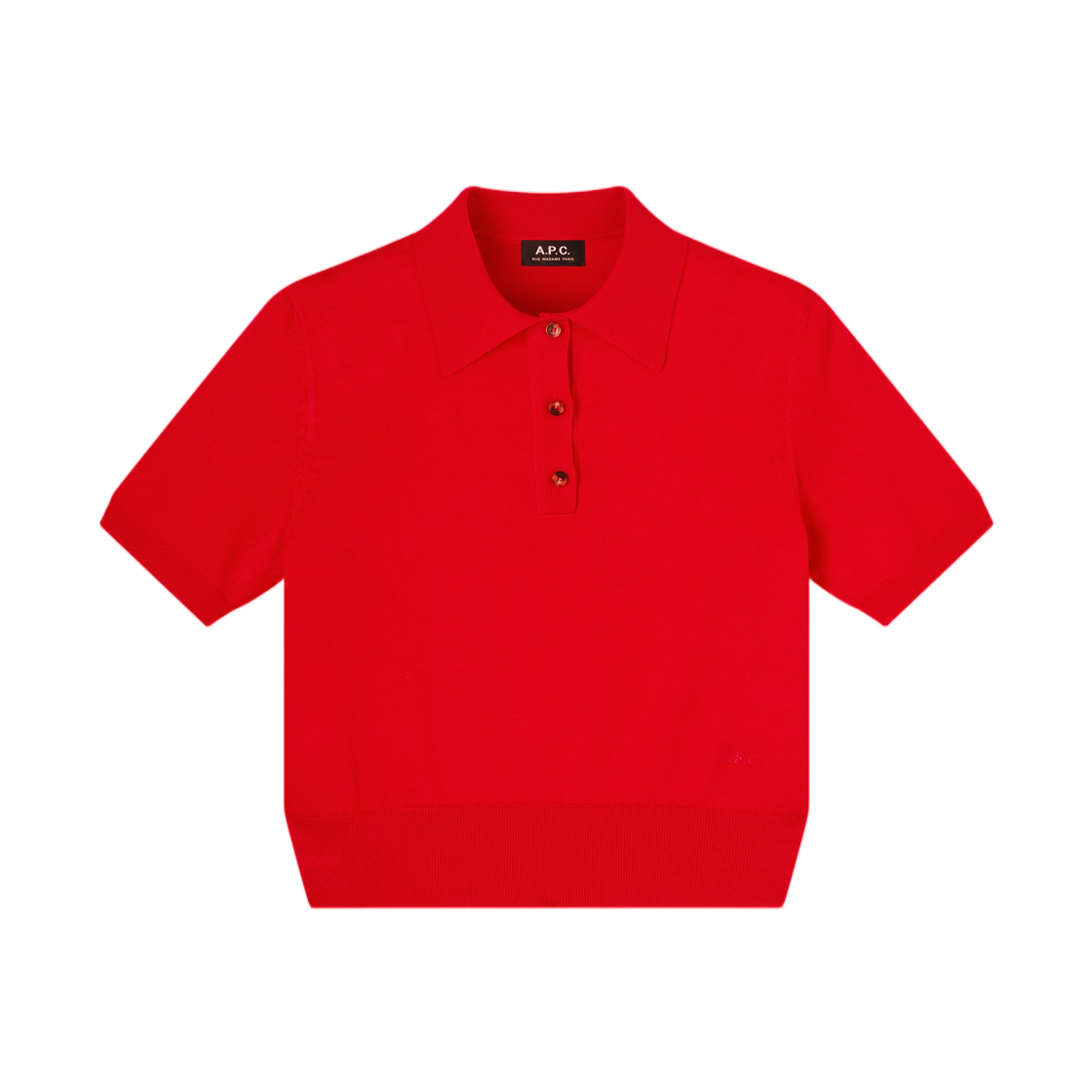 COHNW-F23484-GAA (W) A.P.C. Ruby Polo Shirt Rouge