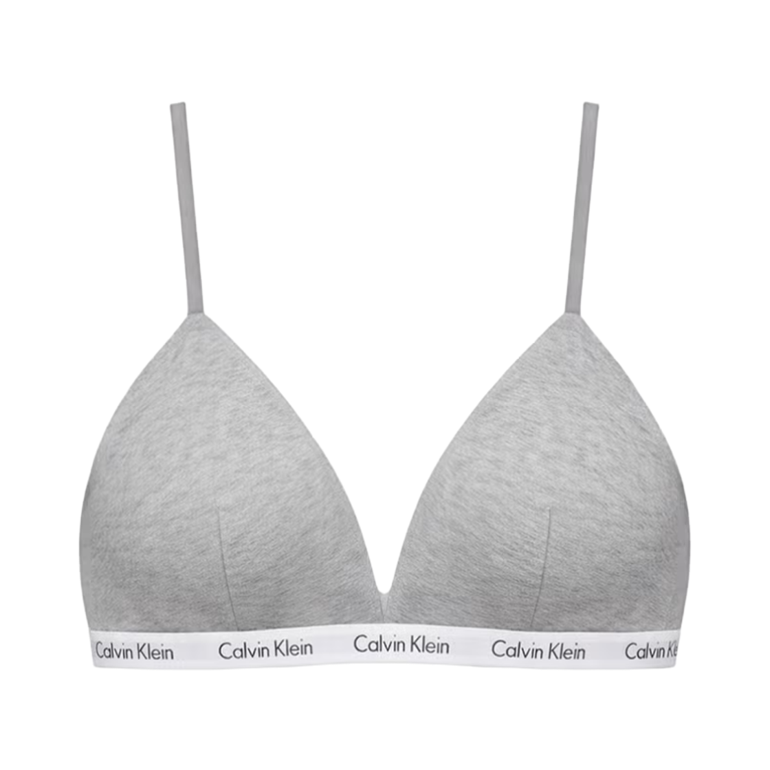 QP1474O050 (W) Calvin Klein Carousel Lightly Lined Triangle Bralette Grey