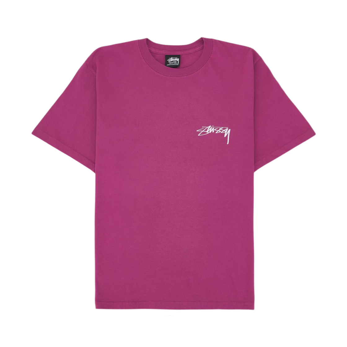 스투시 스택 피그먼트 다이드 티셔츠 베리(Stussy Stack Pigment Dyed T-Shirt Berry) - 2