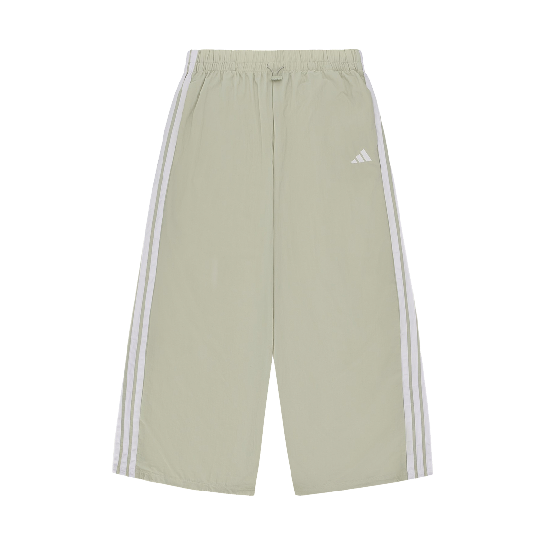 JC8168 (W) Adidas Essentials 3-Stripes Lifestyle Woven Parachute Pants Beige White - KR Sizing