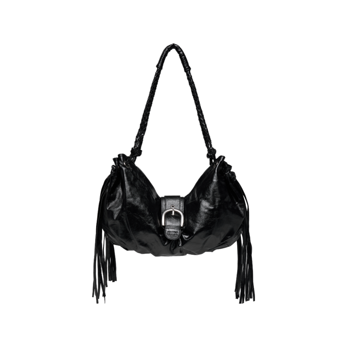 EUSSBG02 EUCT Belt Shirred Tassel Bag - Black