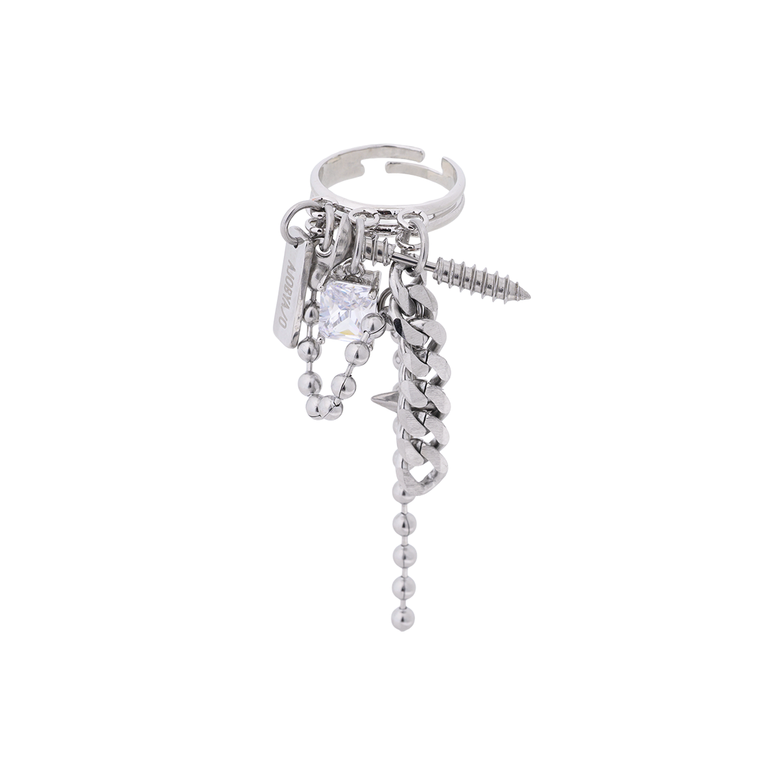 아조바이아조 프래그먼트 클러스터 링 실버(AJOBYAJO Fragment Cluster Ring Silver) - 2