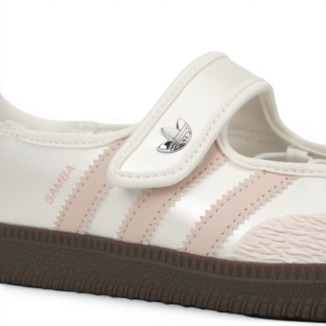 (W) 아디다스 오리지널스 삼바 제인 코어 화이트 초크 화이트((W) Adidas Originals Samba Jane Core White Chalk White) - 7