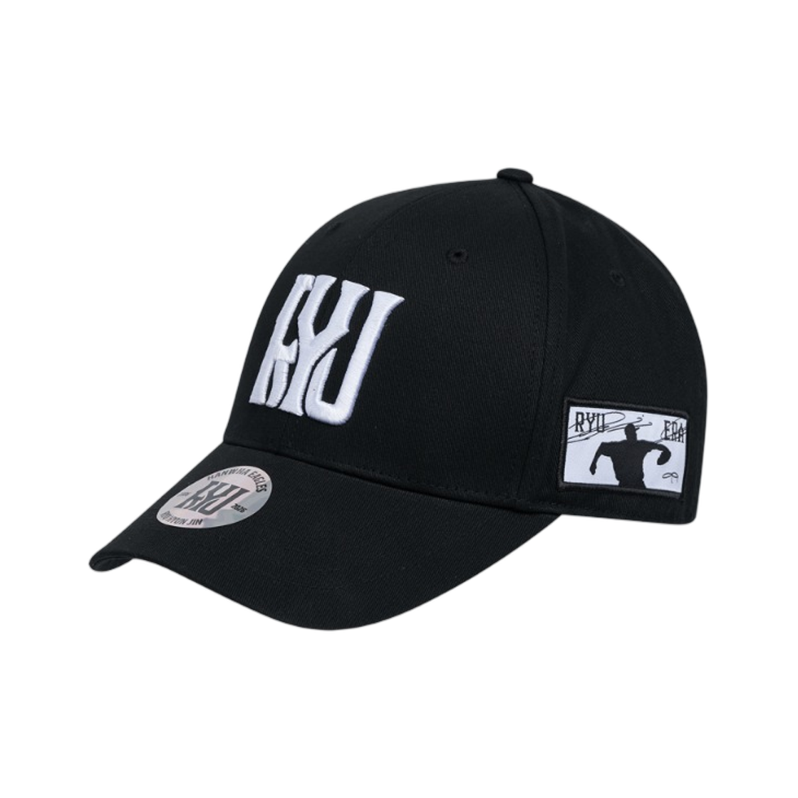 한화 이글스 스파이더 류현진 플레이어 브랜드 컬렉션 로고 볼캡 블랙(Hanwha Eagles Spyder Ryu Hyun Jin Player Brand Collection Logo Ball Cap Black)