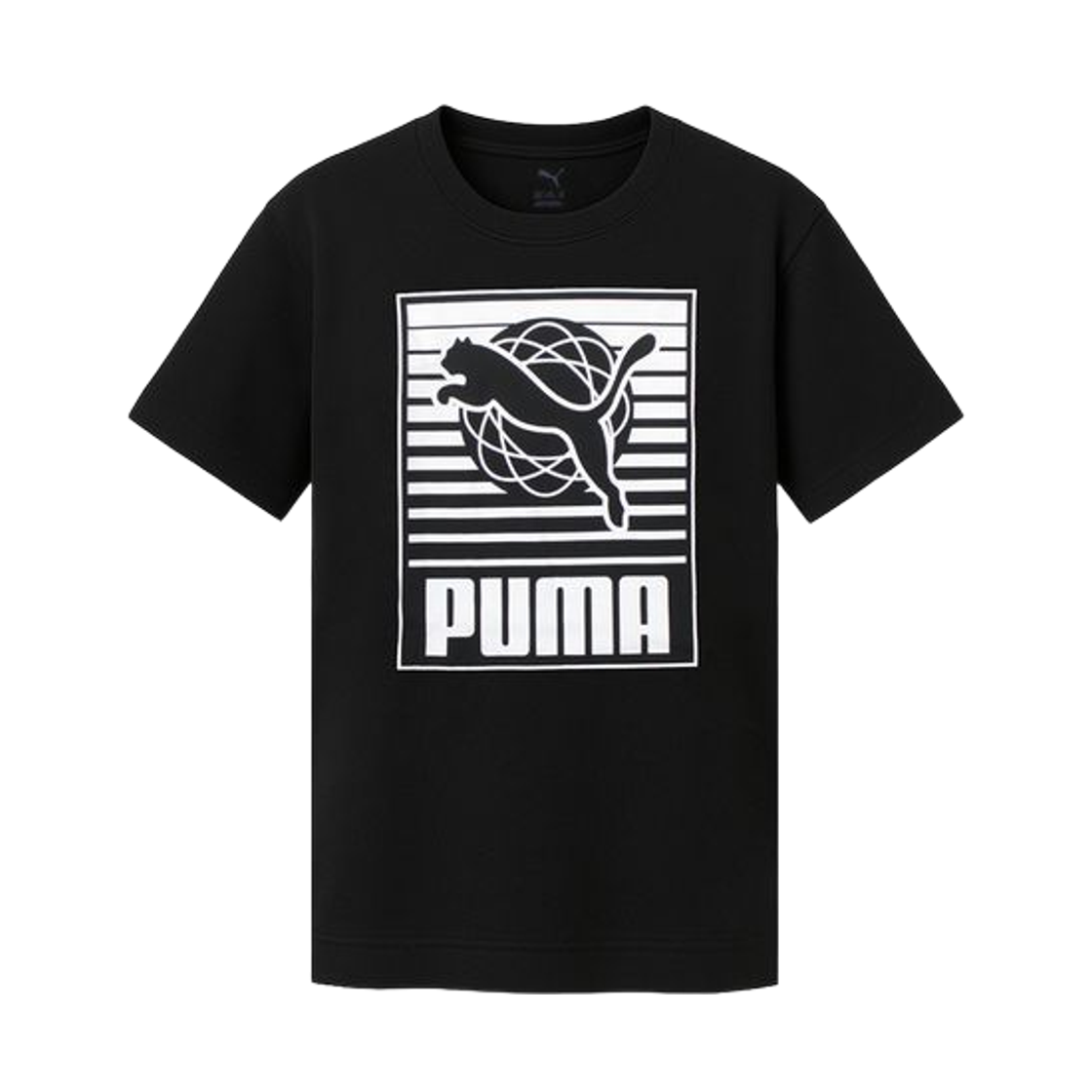 685803-01 (Kids) Puma Graphic T-Shirt Black