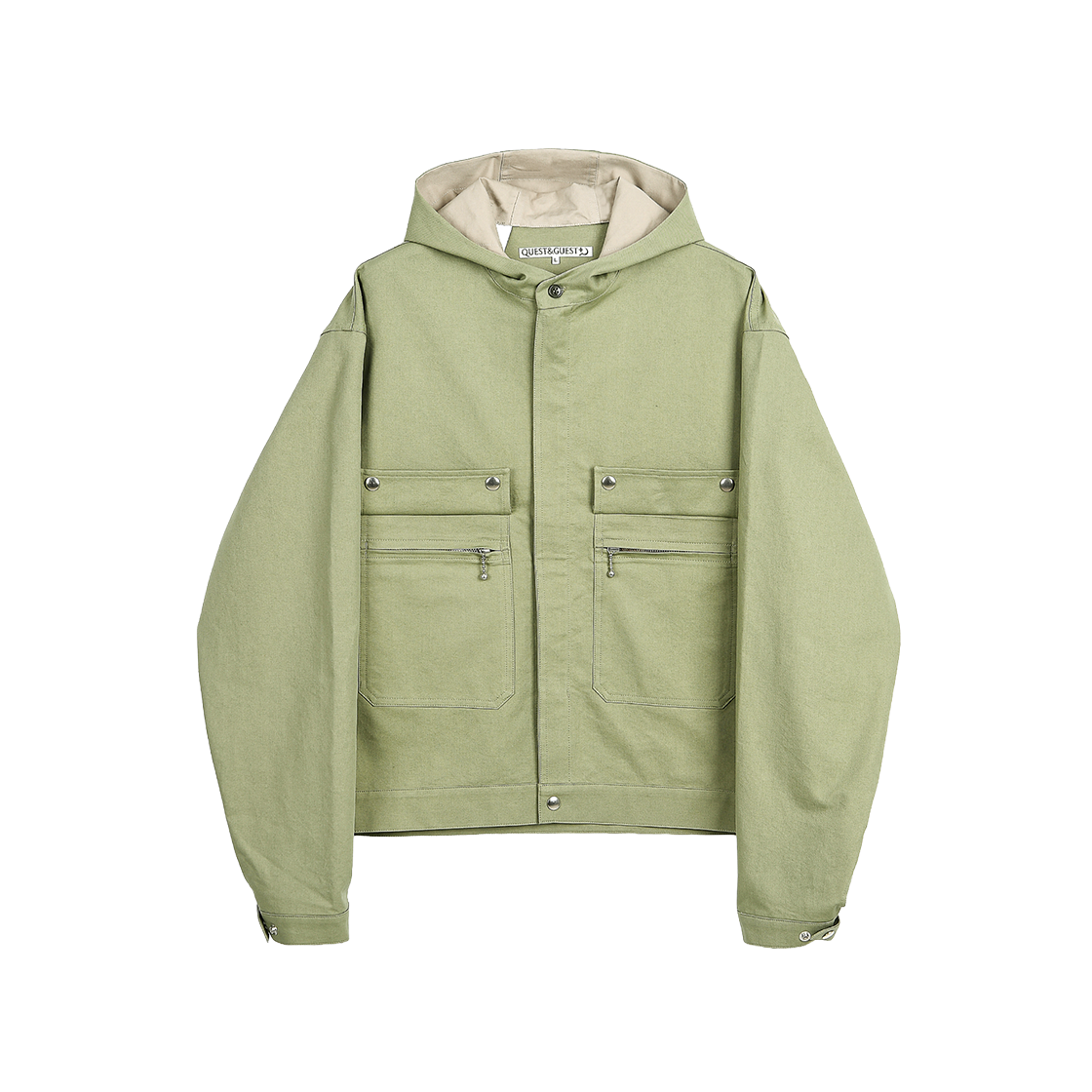 퀘스트앤게스트 프렌치 아미 자켓 올리브그린(QUEST&GUEST French Army Jacket Olive Green)