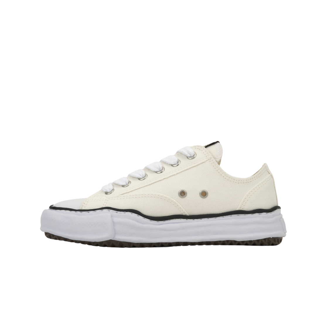 메종 미하라 야스히로 피터슨 OG 솔 캔버스 로우 스니커즈 화이트(Maison Mihara Yasuhiro Peterson OG Sole Canvas Low Sneakers White) - 3