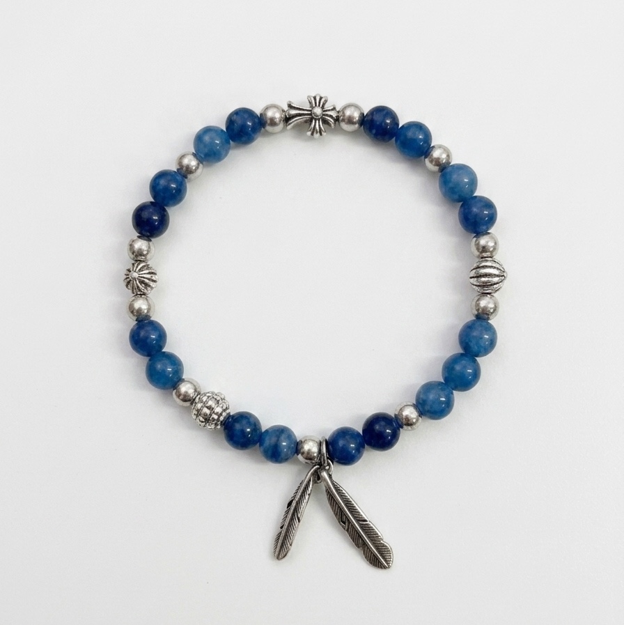 December Ten Apatite Beads Bracelet 착용 스타일 - 2