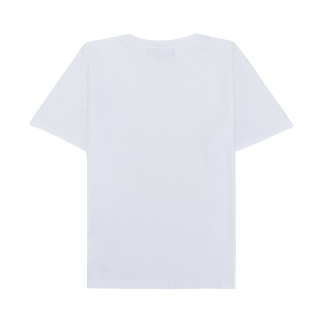 (W) 메종 키츠네 폭스 헤드 패치 레귤러 티셔츠 화이트((W) Maison Kitsune Fox Head Patch Regular T-Shirt White) - 2