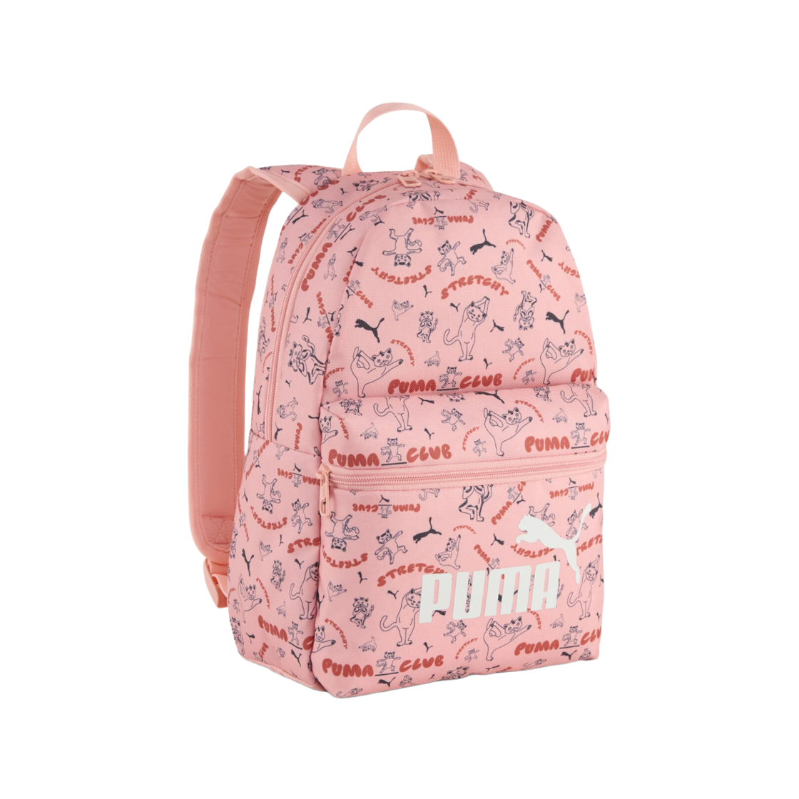 091324-02 (Kids) Puma Phase AOP Small Backpack 13L Pink Fruit