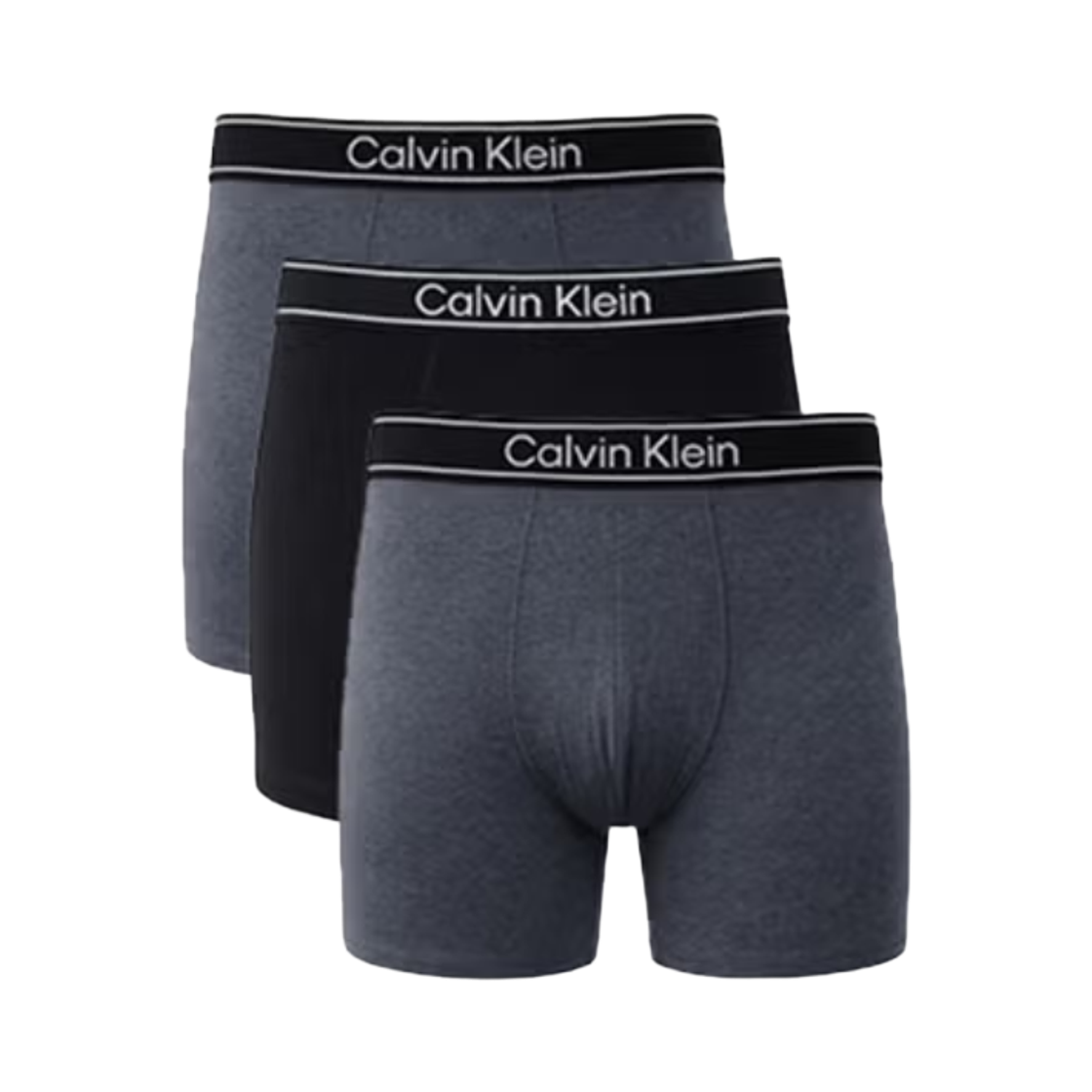 NP2844O900 Calvin Klein Viscose Cotton Blend 3-pack Boxer Briefs Black Grey