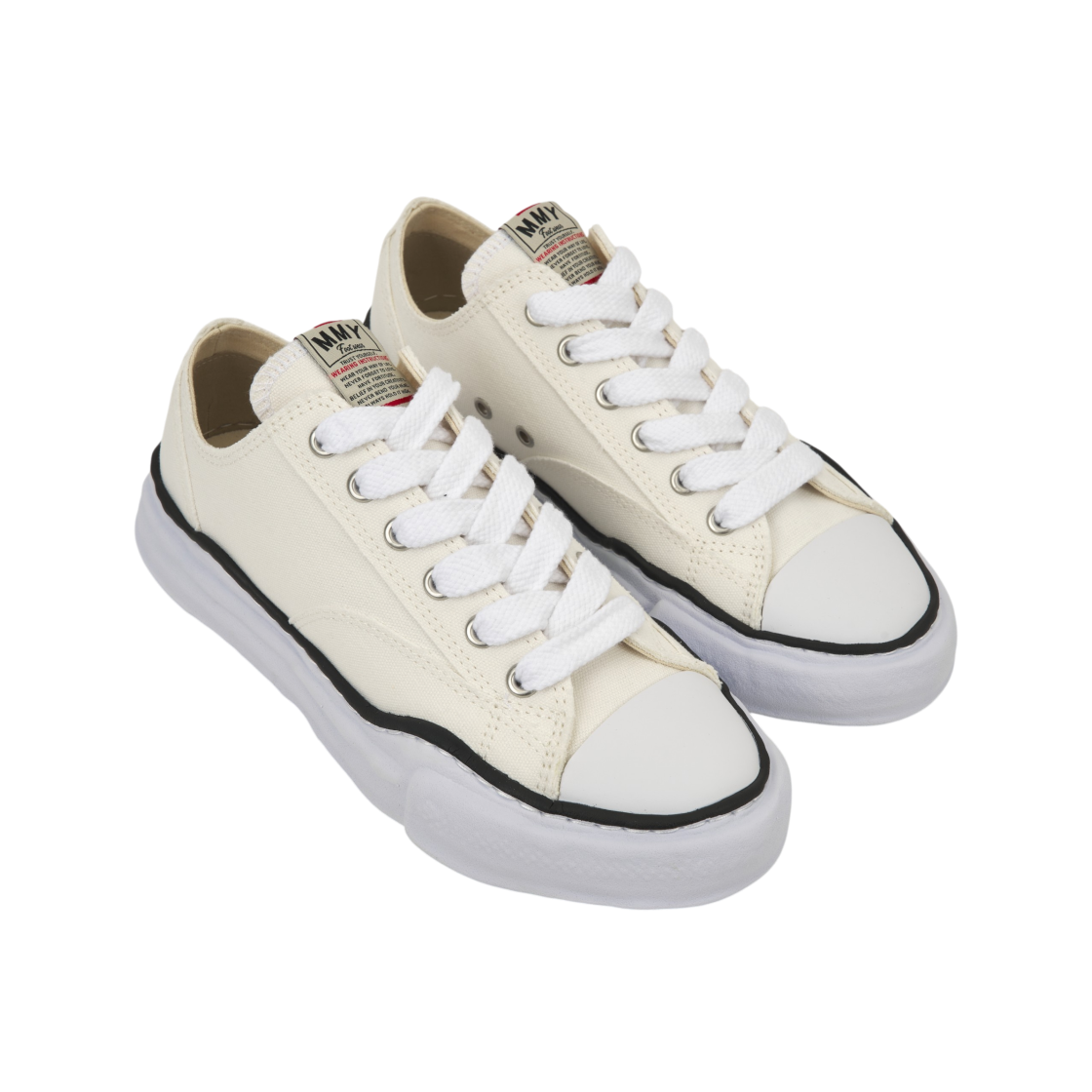 메종 미하라 야스히로 피터슨 OG 솔 캔버스 로우 스니커즈 화이트(Maison Mihara Yasuhiro Peterson OG Sole Canvas Low Sneakers White) - 4