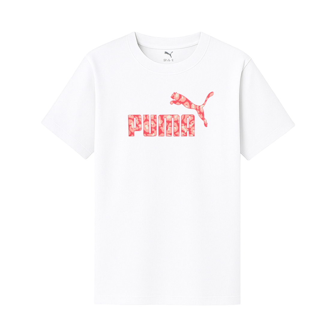 686601-02 (Kids) Puma Essentials Animal Logo T-Shirt White
