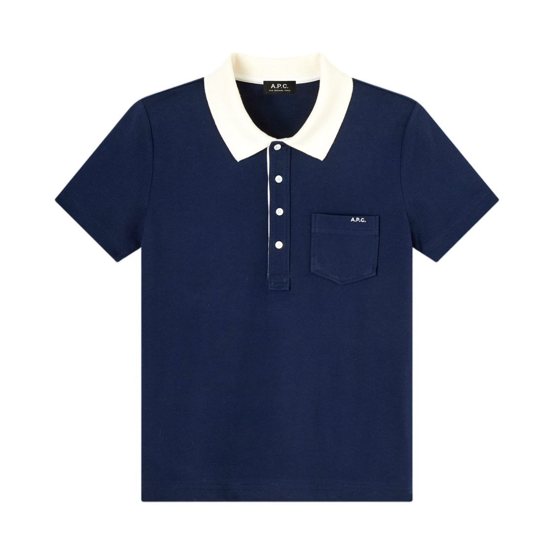 COGWZ-F26587-IAK (W) A.P.C. Polo Shirt Dark Navy
