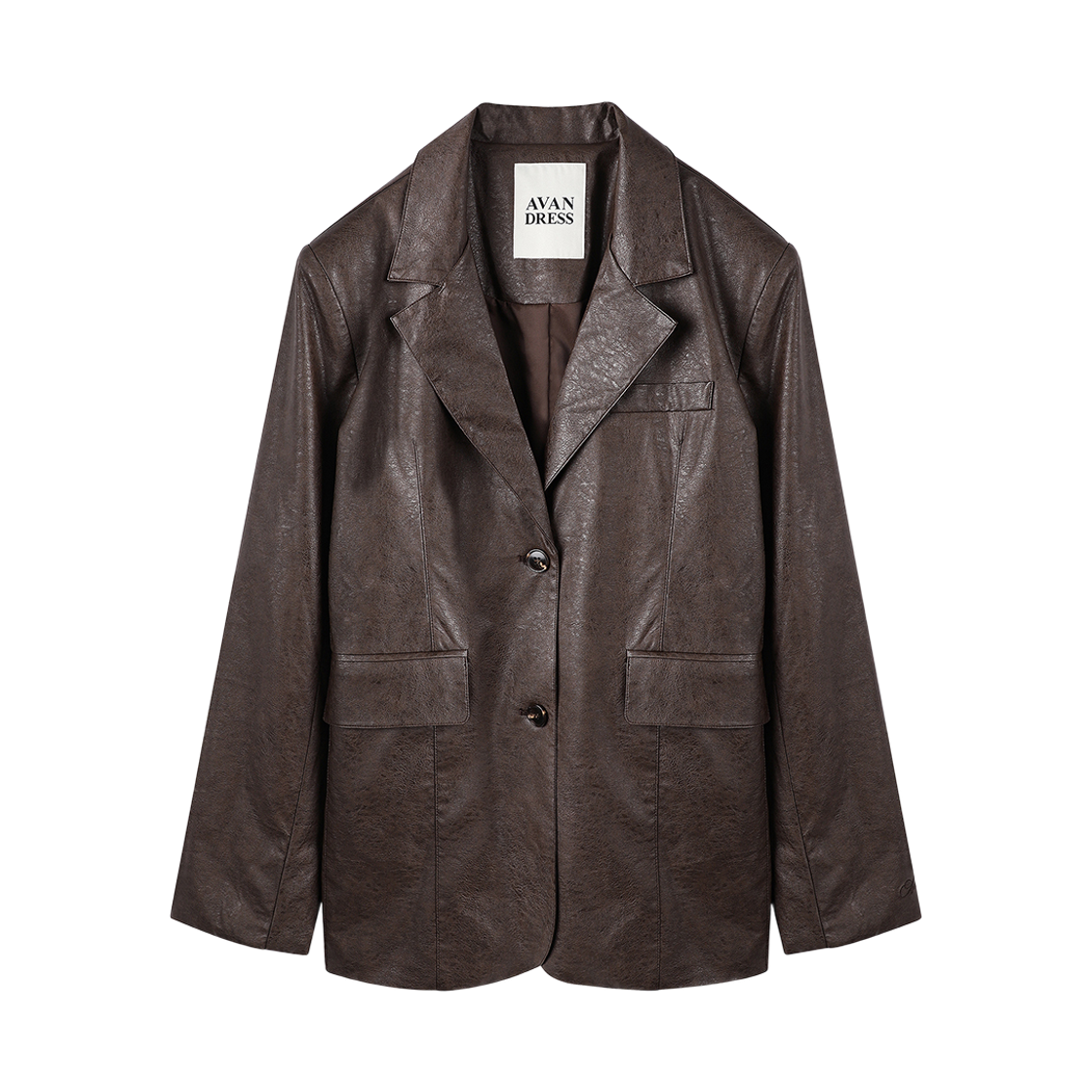 어반드레스 노브 아트 레더 자켓 브라운(Avandress Nove Art Leather Jacket Brown) - 2