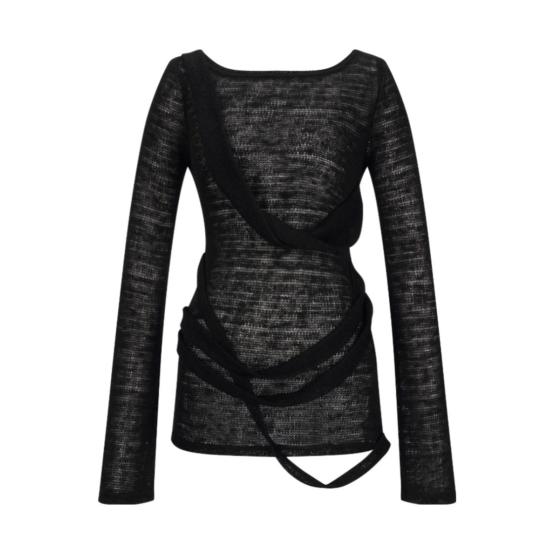 이유씨티 드레이프 백리스 니트 - 블랙(EUCT Drape Backless Knit - Black)
