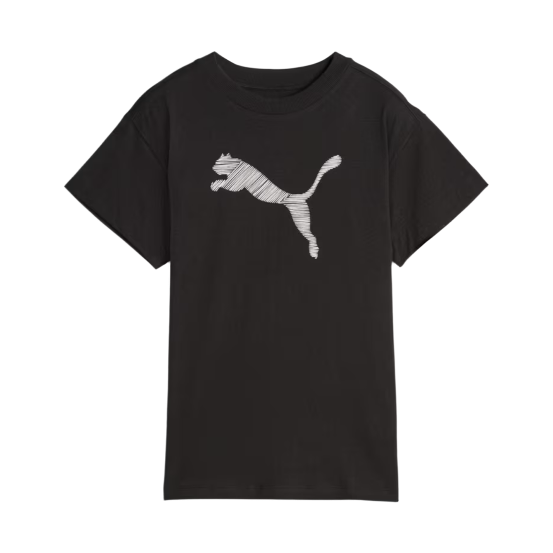 676000-01 (W) Puma HER Short Sleeve T-Shirt Black