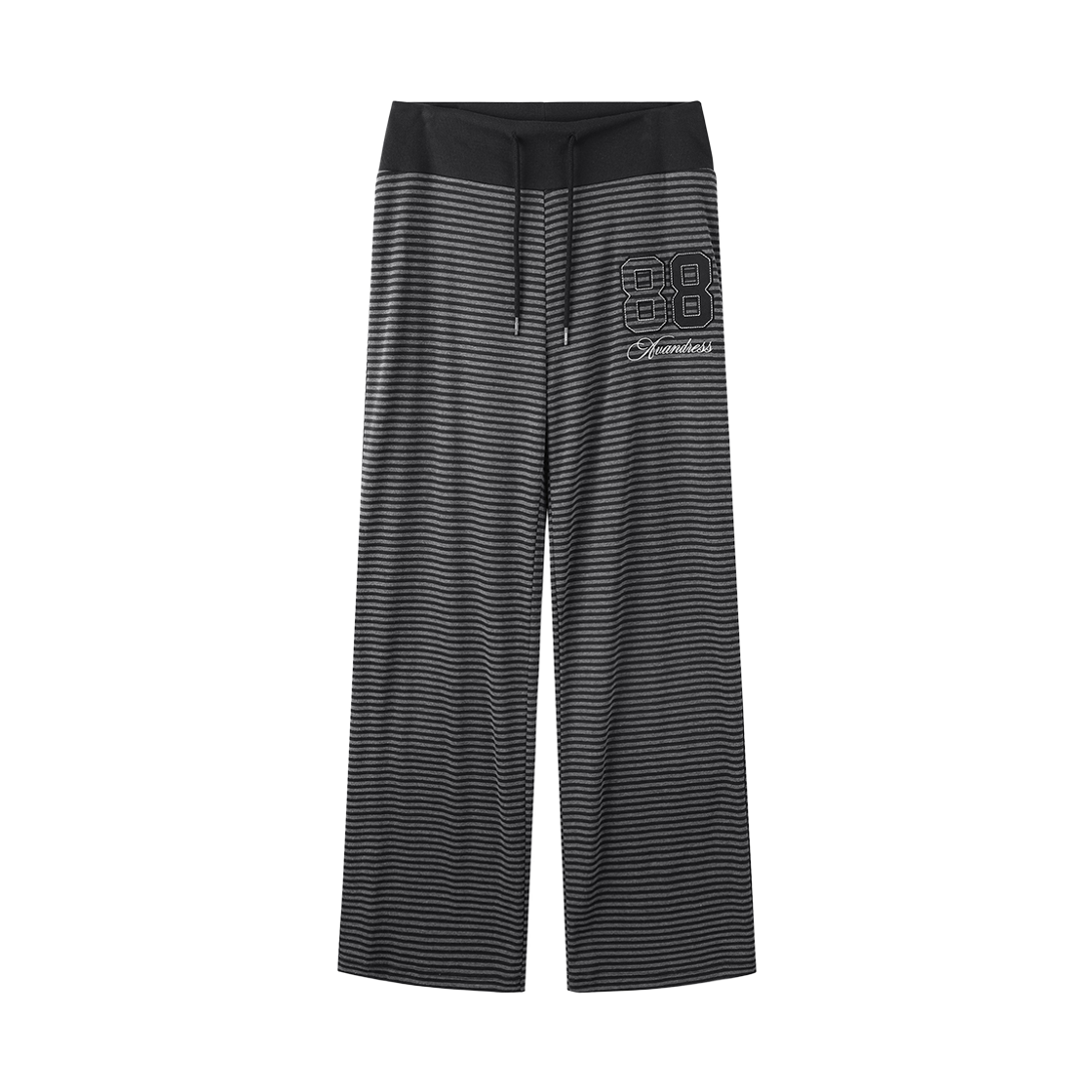 어반드레스 에디 패치 스트라이프 팬츠 블랙(Avandress Eddie Patch Stripe Pants Black) - 2