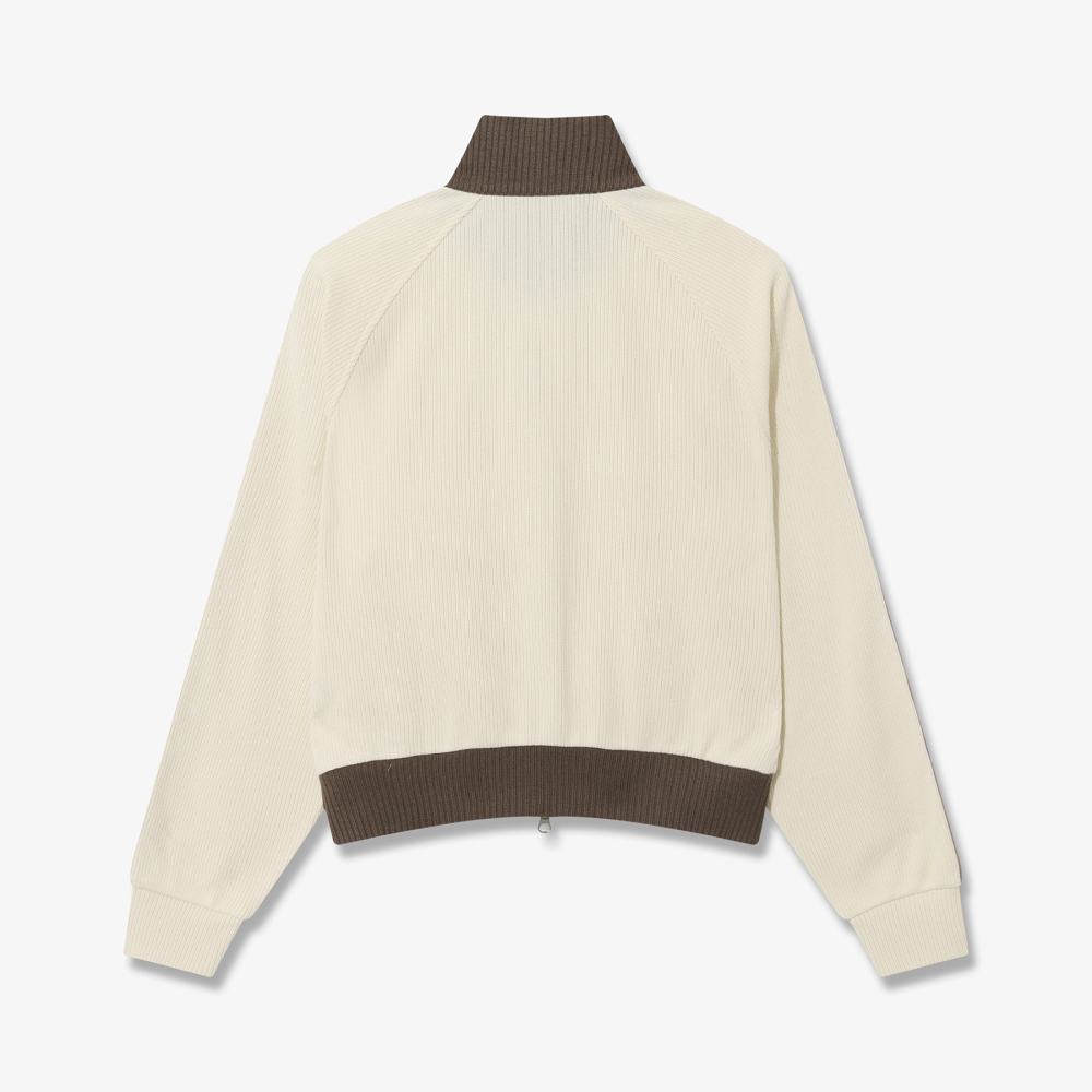 [6% 적립] 휠라 1911 여성 니트 트랙 집업 아이보리([6% 적립] FILA 1911 Women Knit Track Zip-up Ivory) - 3
