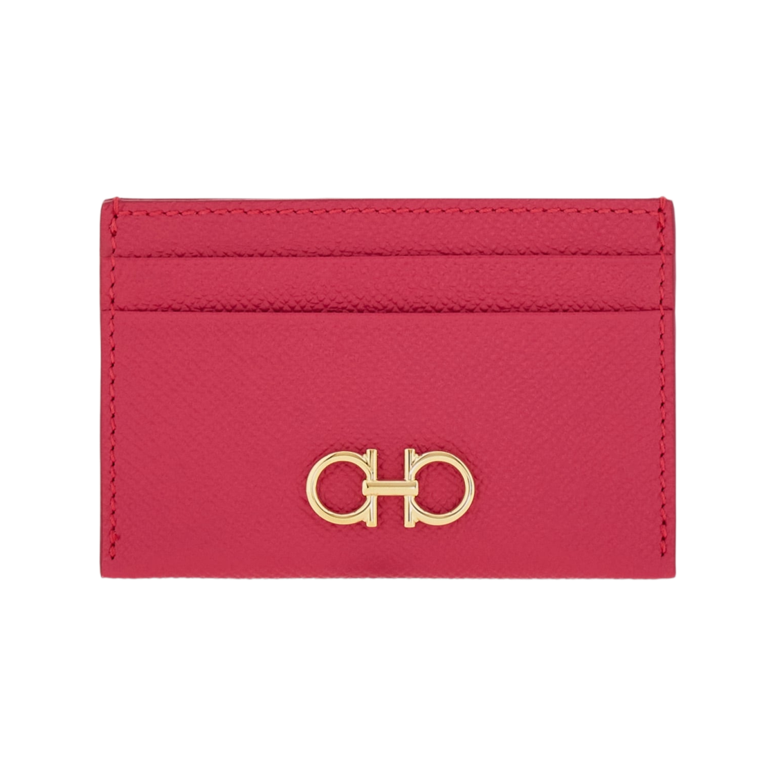 220007-796490 Ferragamo Gancini Credit Card Holder Begonia
