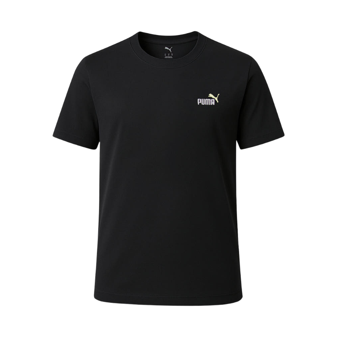 684717-52 Puma Essentials 2 Colour Small No.1 Logo T-Shirt Black