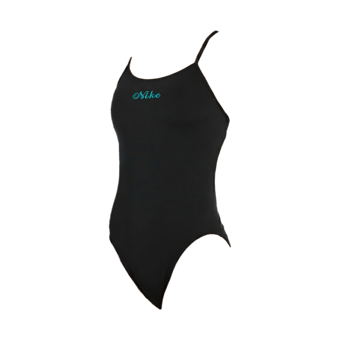 NESSG027-006 (W) Nike Swim Vintage Script Adjustable Crossback One Piece Jet Black