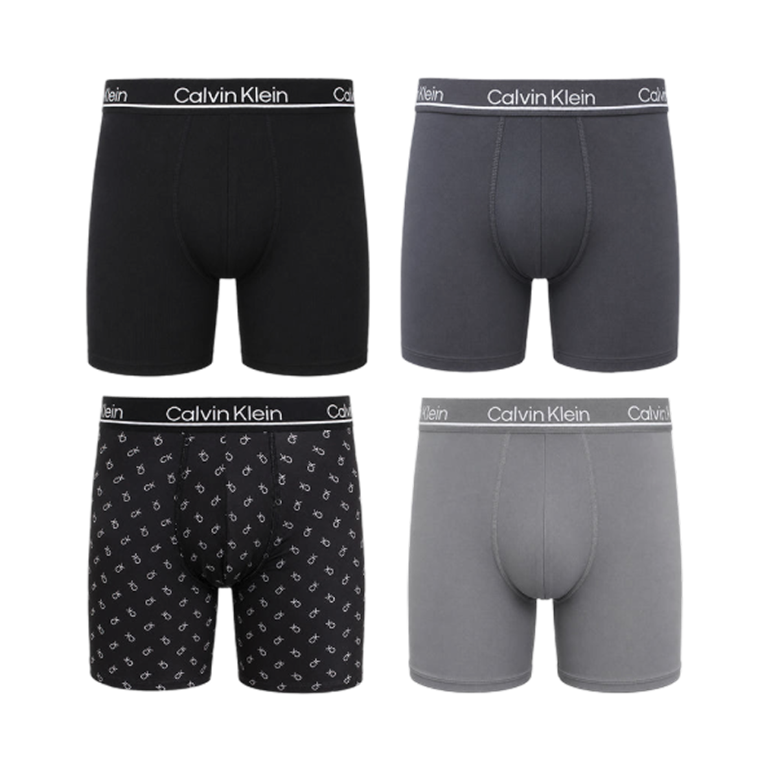 NP2756O021 Calvin Klein Microfiber Stretch Plus Low Rise 4-Pack Trunks Multicolor