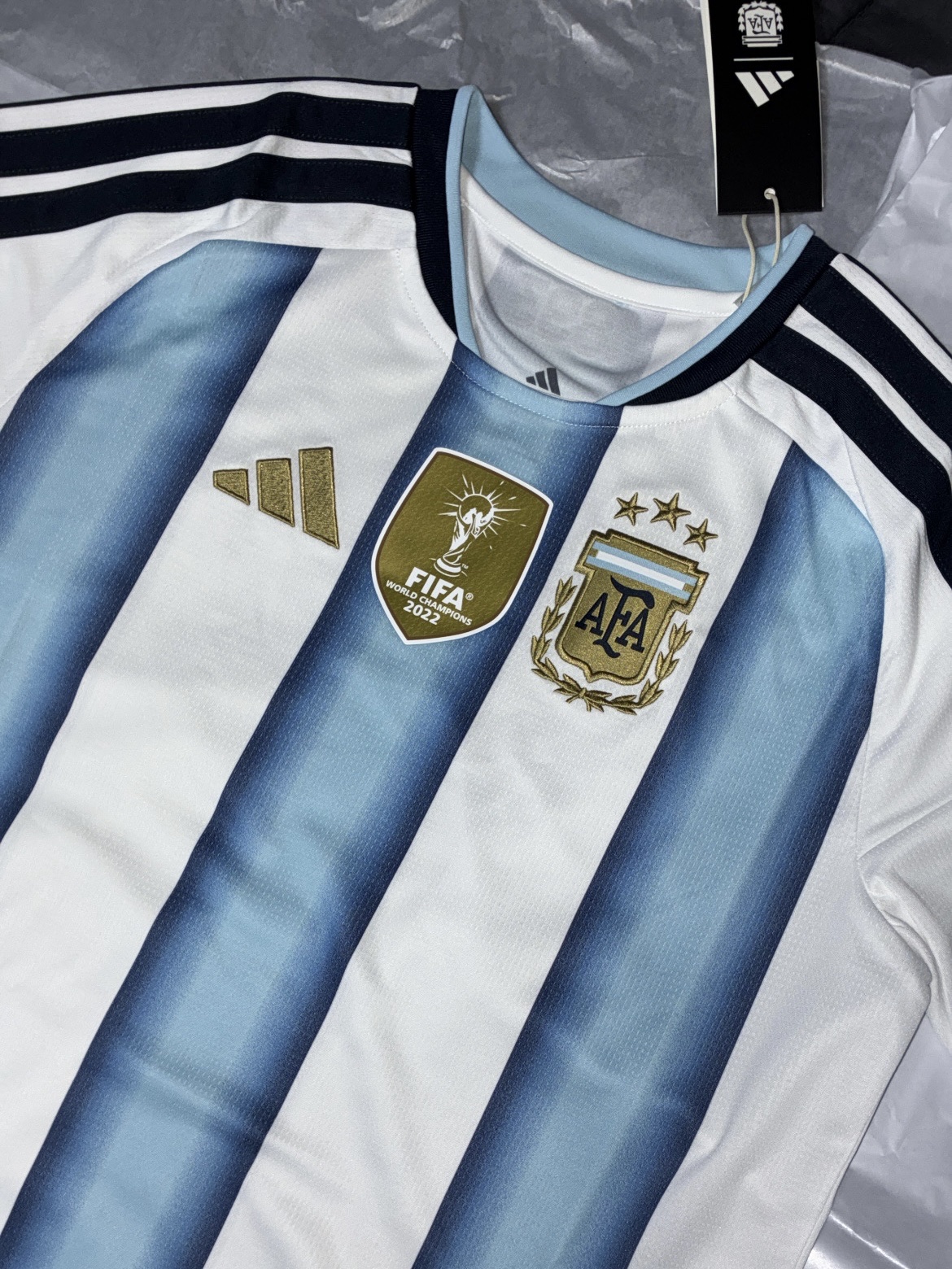Adidas Argentina 2026 Home Jersey White Icey Blue - KR Sizing (Non Marking Ver.) 착용 스타일