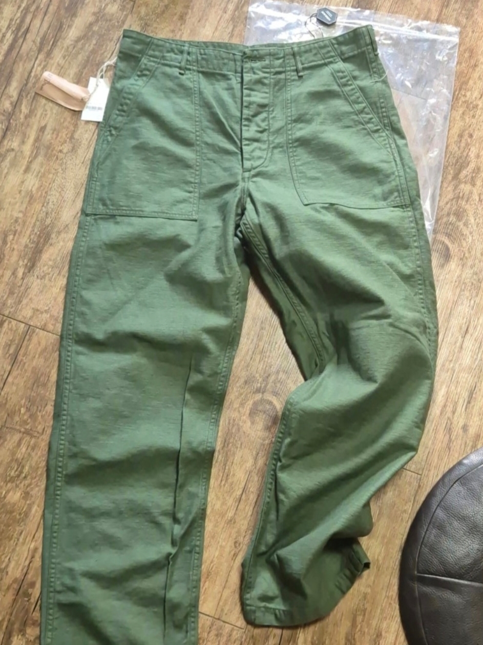 Orslow 5002 US Army Fatigue Pants Green, (W) Orslow 5002Z US Army Fatigue Short Length Pants Green 착용 스타일 - 5