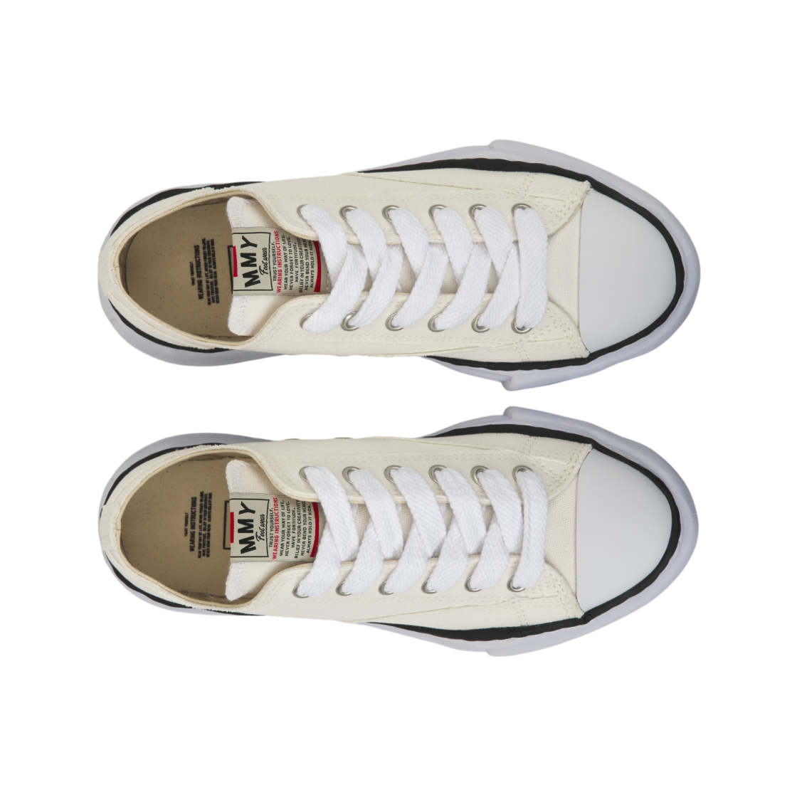 메종 미하라 야스히로 피터슨 OG 솔 캔버스 로우 스니커즈 화이트(Maison Mihara Yasuhiro Peterson OG Sole Canvas Low Sneakers White) - 5