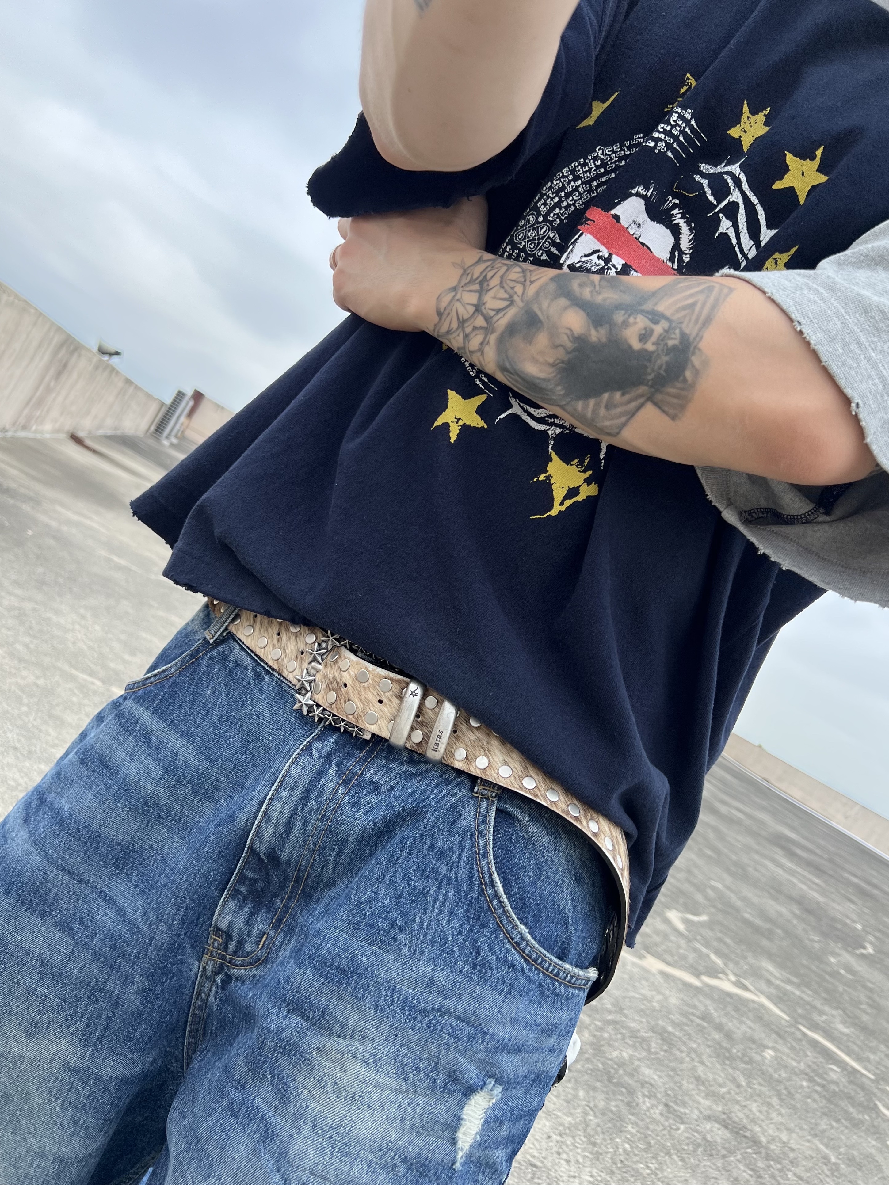 Nonnod Double Pocket Japanese Denim Mid Blue, Oakley Factory Team Suede Flesh Edge Boots Yellow 착용 스타일 - 6